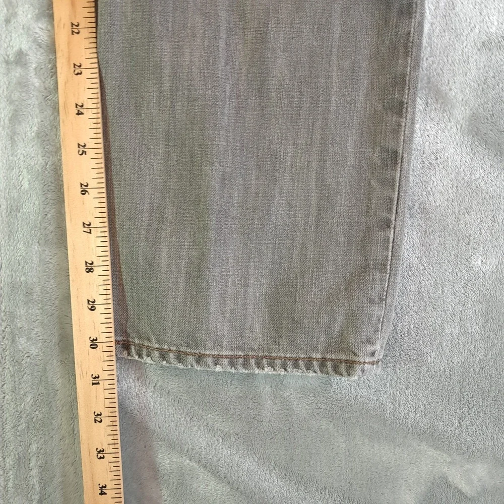 Levis 514 Slim Straight Jeans Mens Size 30x30 Grey Wash Denim Stretch